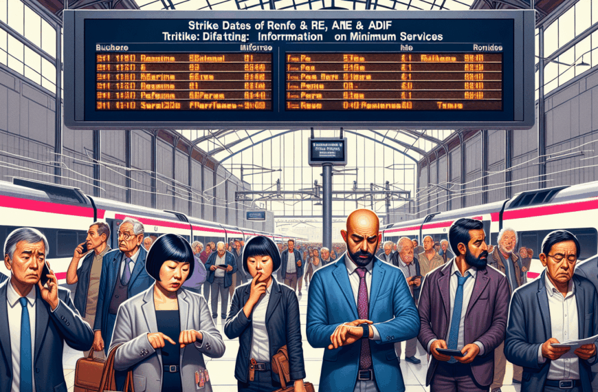 Fechas de la Huelga de Renfe y Adif: Información sobre los Servicios Mínimos