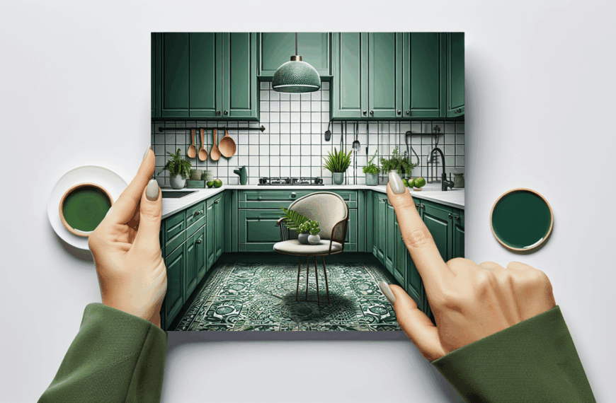 Transforma Tu Hogar: Encuentra los Azulejos Verdes Perfectos para una Cocina y Baño Chic