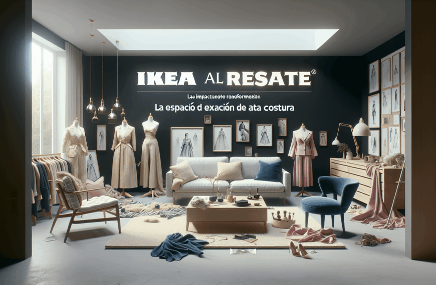 Ikea al Rescate: La Impactante Transformación de un Salón en un Espacio de Alta Costura