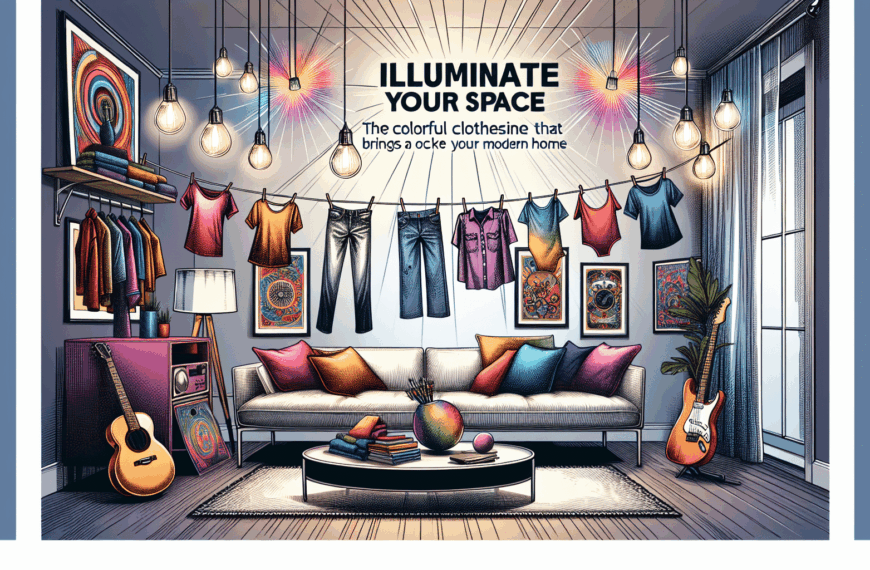 Ilumina Tu Espacio: El Tendedero Colorido de Alcampo que Aporta un Toque Rockero a Tu Hogar Moderno