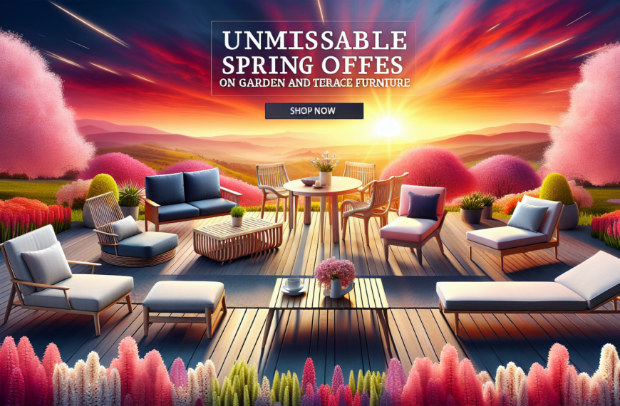 Imperdibles Ofertas de Primavera en Muebles de Jardín y Terraza en Amazon