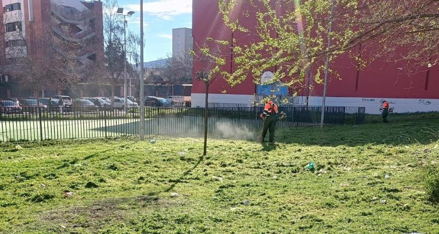 Inician Trabajos de Limpieza en Zonas Verdes del Sector Norte Urbano
