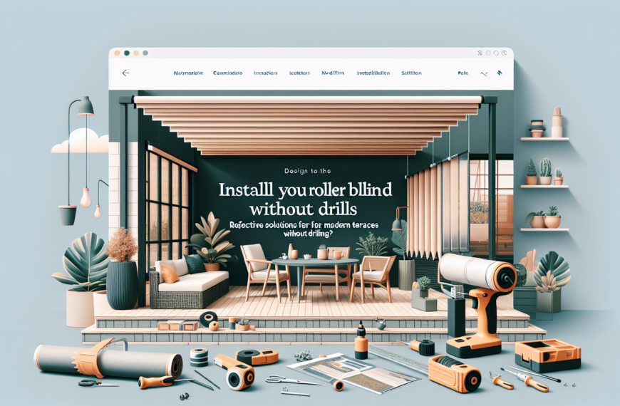 Instala Tu Persiana Enrollable Sin Taladros: Soluciones Efectivas para Terrazas Modernas