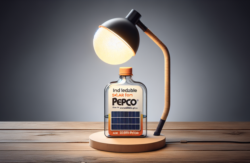 Lámpara Solar de Sobremesa Pepco: ¡Descubre Su Precio Sorprendente!