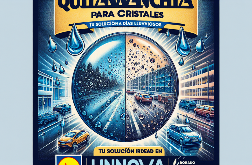 Lidl Innova: Quitamanchas para Cristales, Tu Solución Ideal en Días Lluviosos