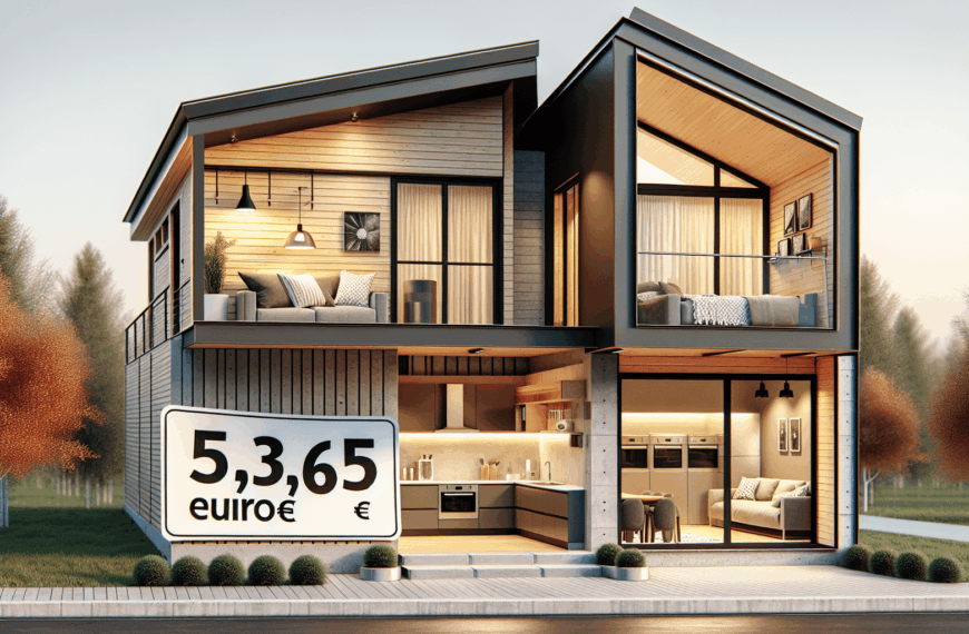 Moderna Casa Prefabricada de Tres Dormitorios con Electrodomésticos por Solo 52.565 Euros