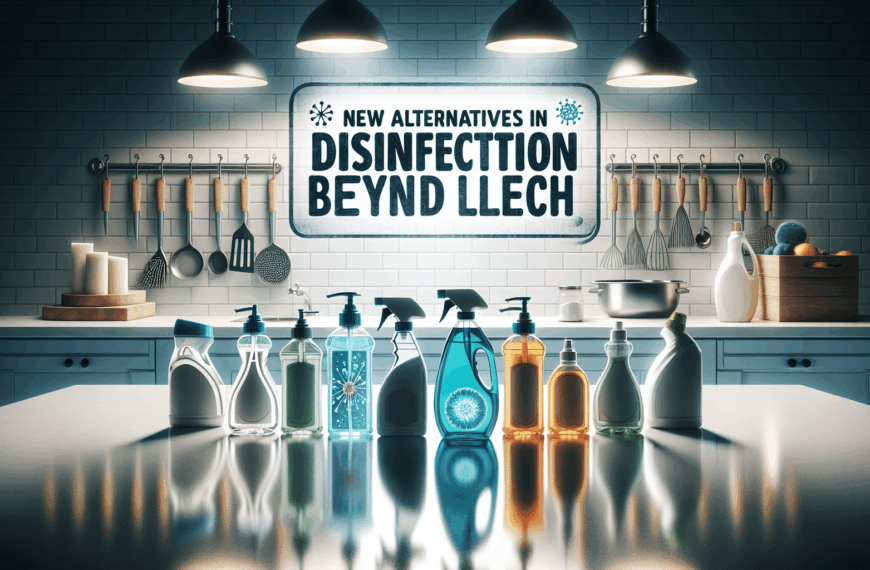 Nuevas Alternativas en Desinfección: Más Allá de la Lejía
