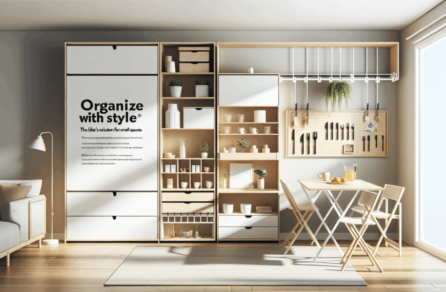 Organiza con Estilo: La Solución de Ikea para Espacios Reducidos
