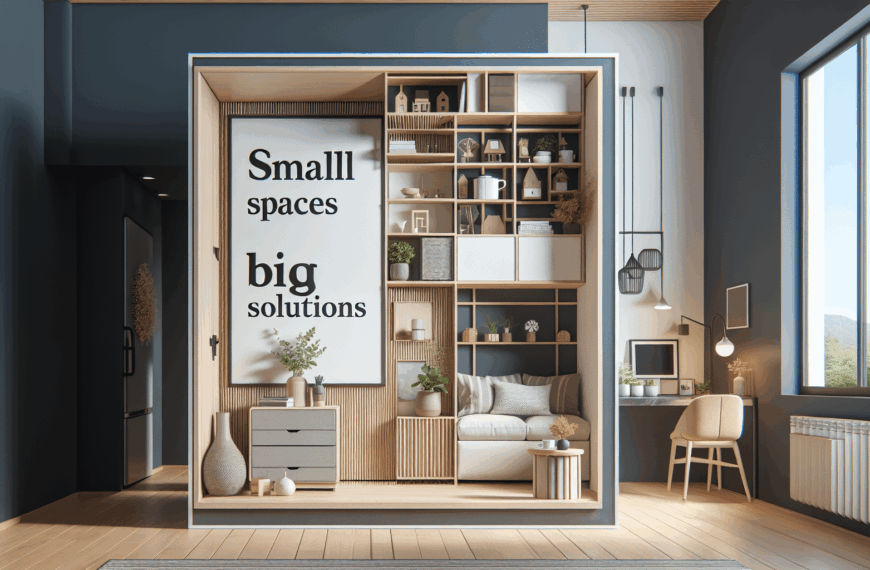 Pequeños Espacios, Grandes Soluciones: Ideas Elegantes para Optimizar tu Hogar