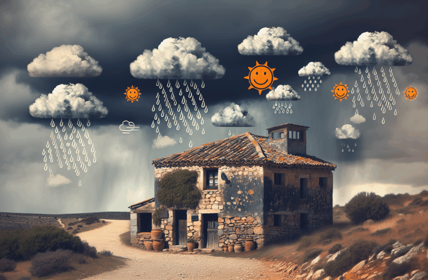 Previsión Meteorológica Para Este Lunes En Castilla-La Mancha: Cielos Cubiertos Y Precipitaciones Dispersas