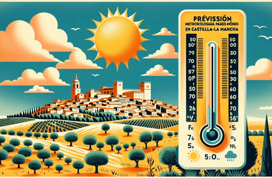 Previsión meteorológica para este lunes en Castilla-La Mancha: notable aumento de las temperaturas máximas en la región