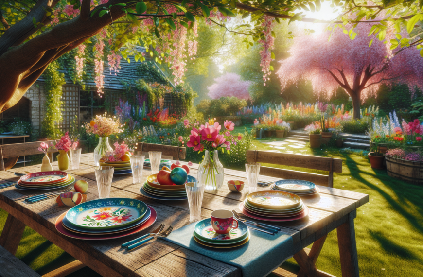 Primavera Encantada: La Vajilla Irrompible de Tiger para tu Jardín