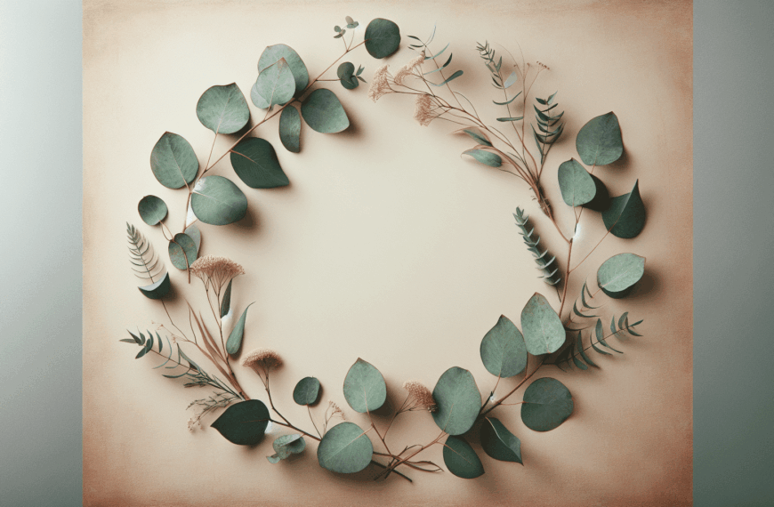 Eucalipto Rústico: Encanto Natural con Ramas y Hojas