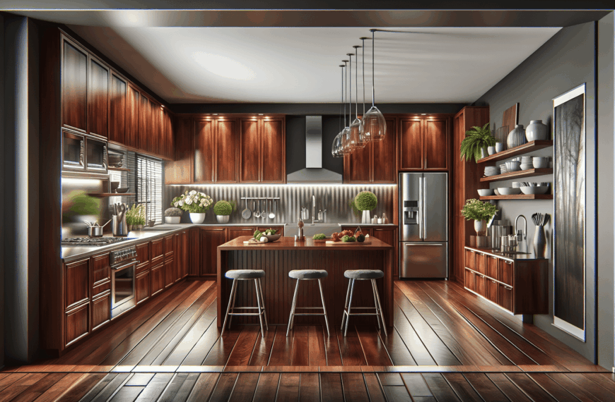 Renueva Tu Cocina de Caoba con una Transformación Moderna y Práctica