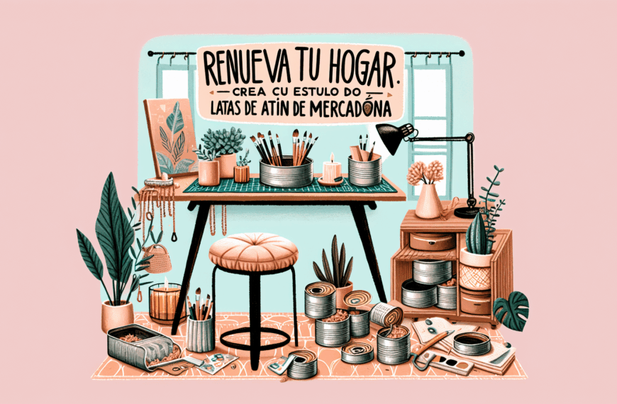 Renueva Tu Hogar: Crea Con Estilo Usando Latas de Atún de Mercadona