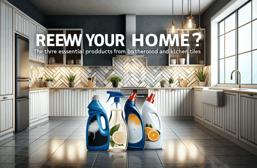 Renueva Tu Hogar: Los Tres Productos Imprescindibles de Mercadona para Azulejos de Baño y Cocina