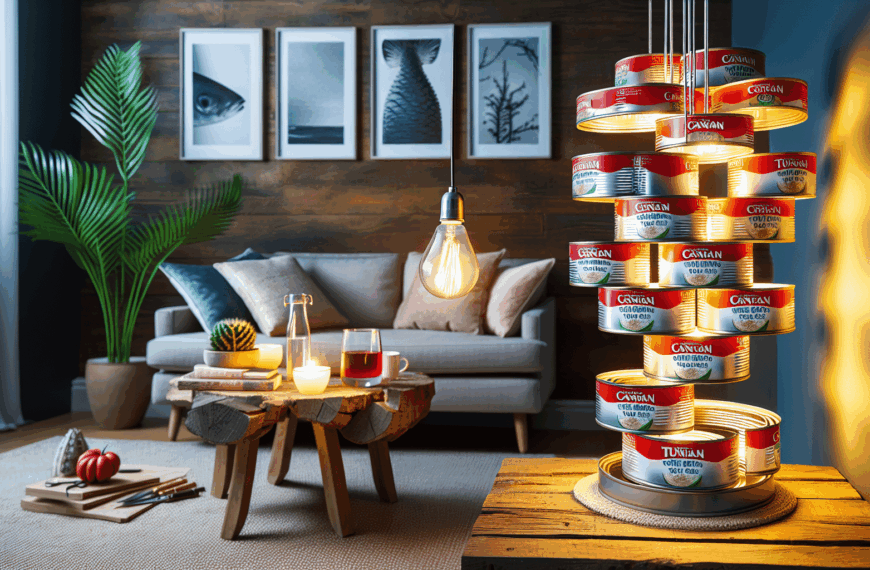 Transforma tus Latas de Atún de Mercadona en Elegantes Lámparas para Salón o Jardín