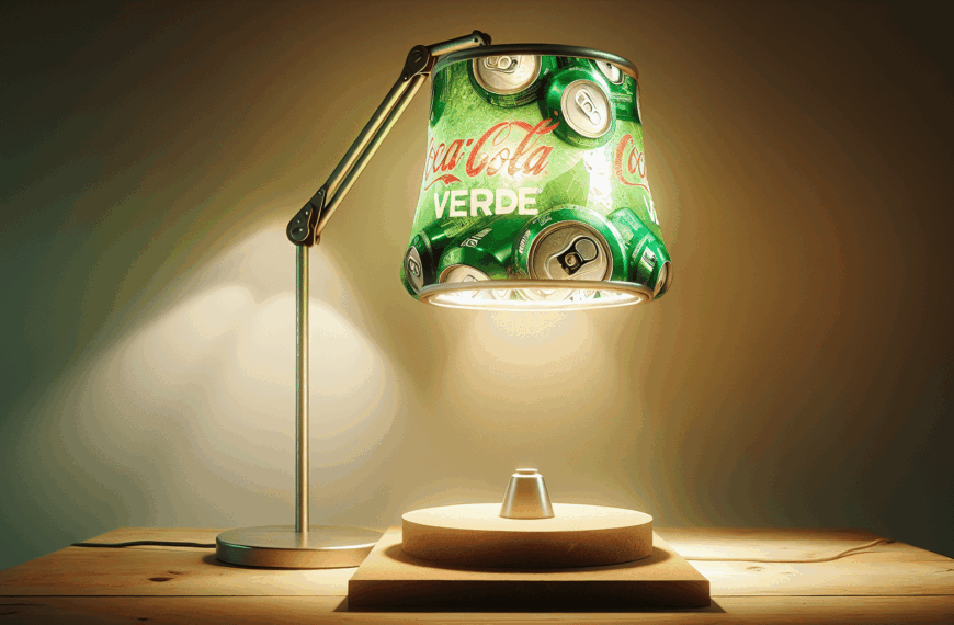 Revolución Verde: Lámparas de Mesa Ecológicas Hechas con Latas Recicladas