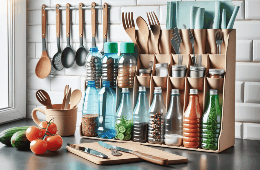 Transforma Botellas Plásticas en Creativos Organizadores de Cocina