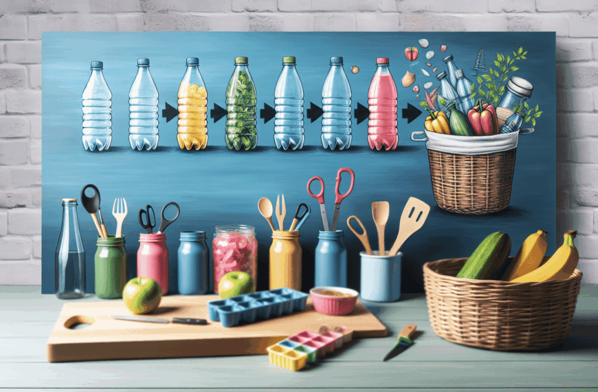 Convierte Botellas de Plástico en Ingeniosos Organizadores para tu Cocina