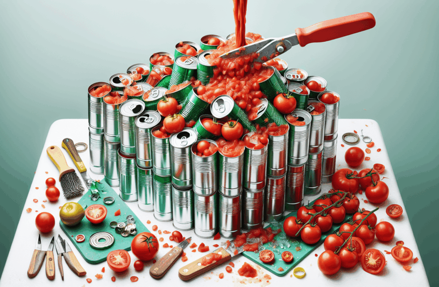 Optimiza Tu Espacio: Convierte Latas de Tomate Triturado en Soluciones de Almacenamiento Creativas