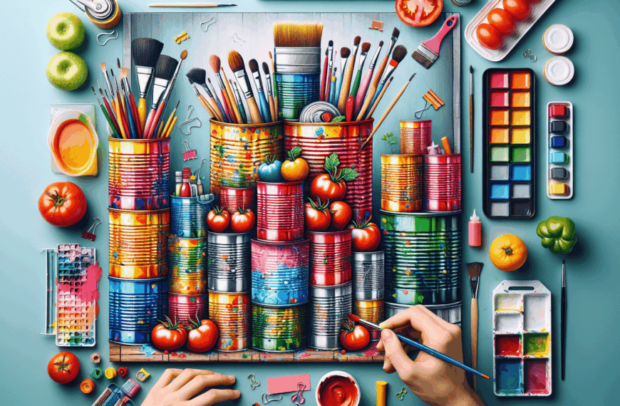 Transforma Latas de Tomate Triturado en Creativos Organizadores para tu Hogar