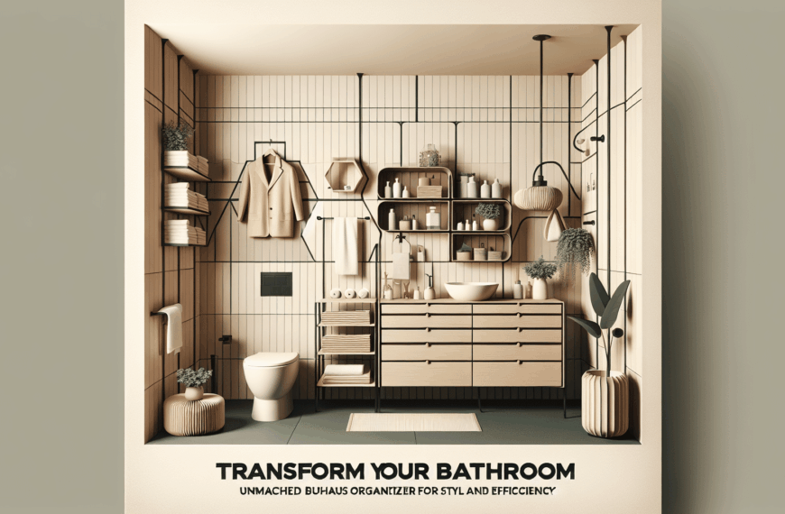 Transforma Tu Baño: Organizador Bauhaus para Estilo y Eficiencia Sin Igual