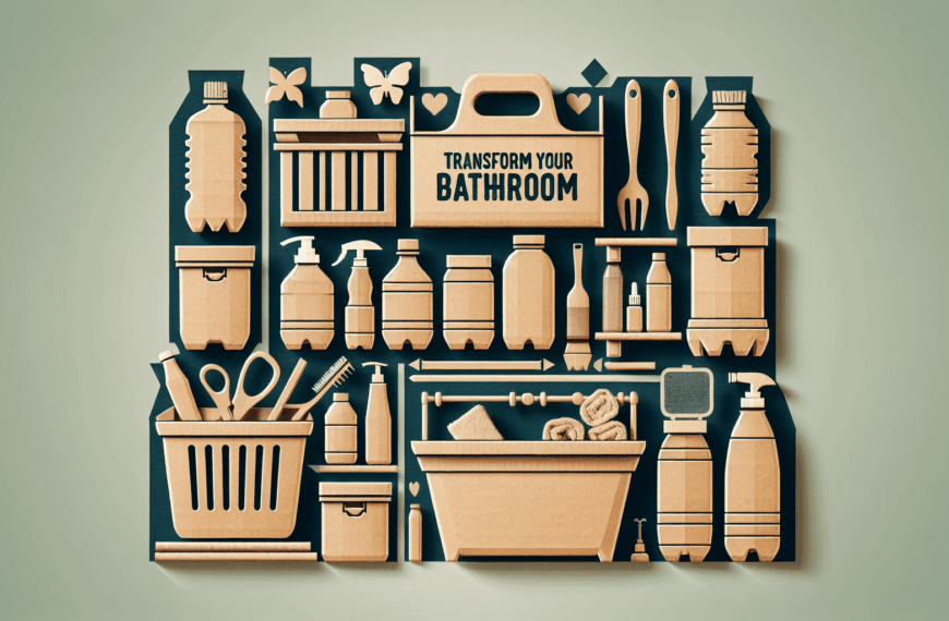 Renueva tu Baño: Soluciones Ecológicas de Almacenamiento con Materiales Reciclados