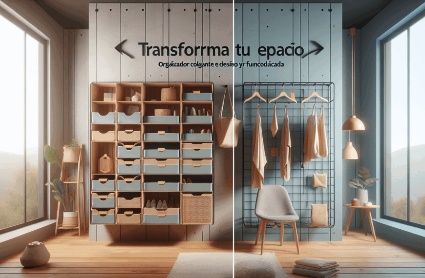 Transforma Tu Espacio: Organizador Colgante con Diseño y Funcionalidad