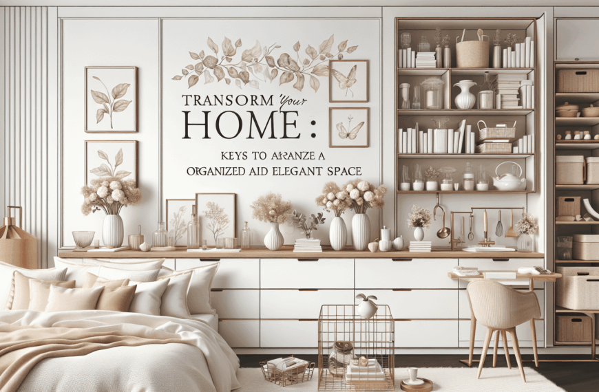 Transforma Tu Hogar: Claves para un Espacio Organizado y Elegante