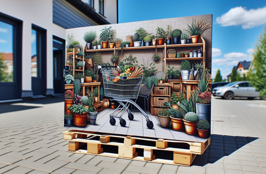 Renueva Tu Espacio Exterior con el Versátil Carro de Plantas de Aldi