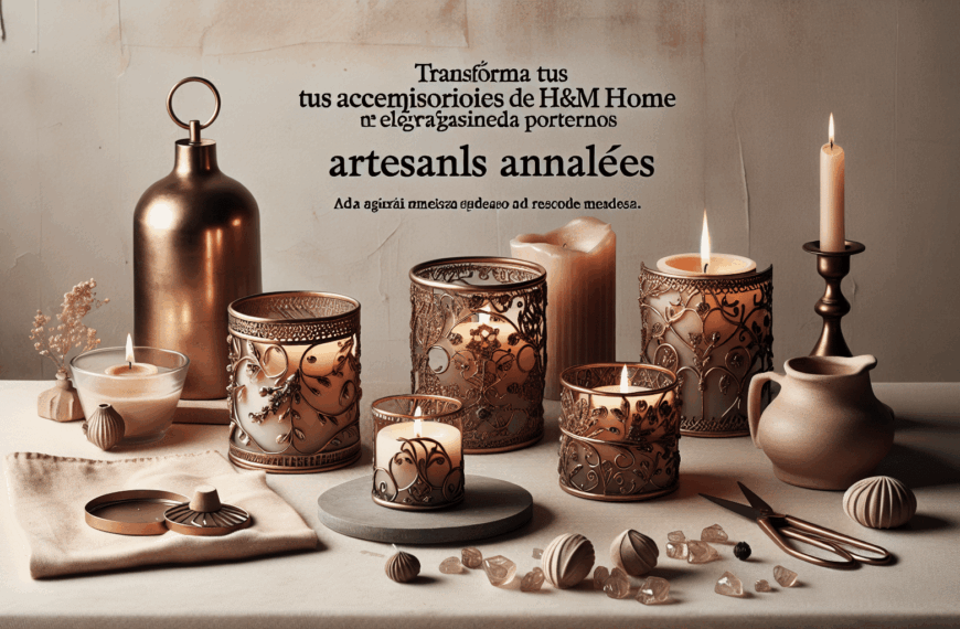 Transforma tus Accesorios de H&M Home en Elegantes Portavelas Artesanales