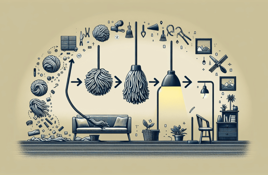 De Desastre a Diseño: Convierte una Fregona Rota en una Elegante Lámpara Nórdica para tu Salón