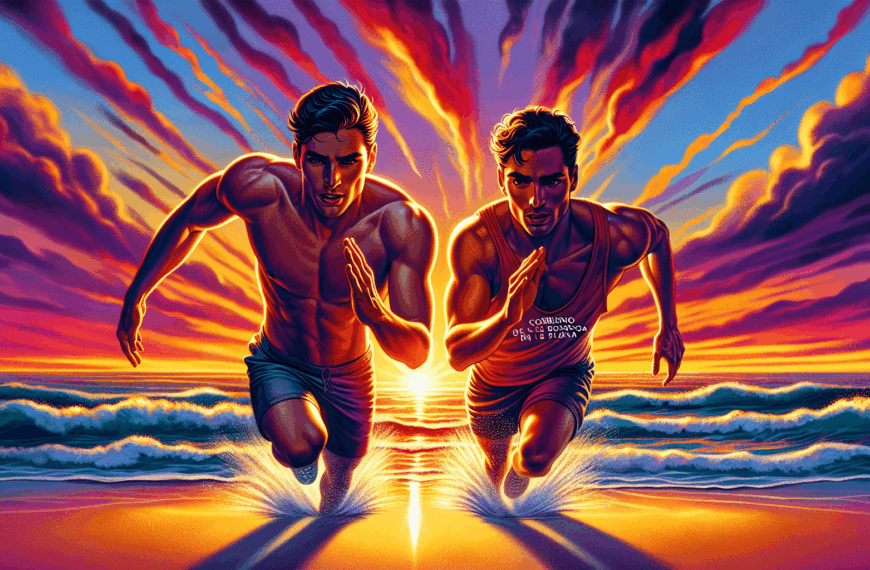 Corriendo hacia el Amor: Un Verano de Carreras y Corazones en la Playa