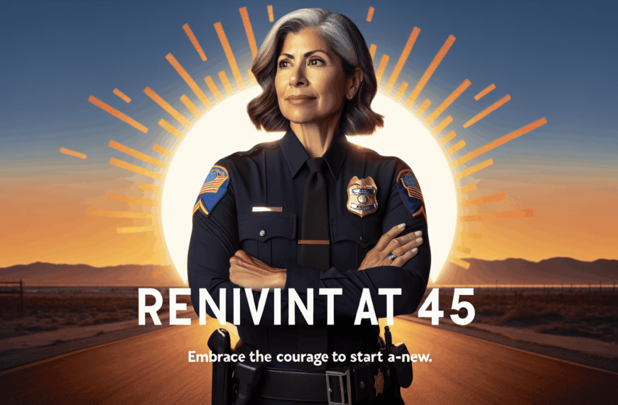 Claro, aquí tienes algunas opciones de títulos que capturan la esencia de la información: 1. «A los 45, el nuevo comienzo: Fran y su camino hacia la policía» 2. «Reinventarse a los 45: Fran y la valiente decisión de ser policía» 3. «El poder de empezar de nuevo: Fran se convierte en policía a los 45» 4. «Fran a los 45: Una historia de valentía y reinvención hacia la policía» 5. «Segundas oportunidades: Fran persigue su sueño policial a los 45» Espero que alguno de estos títulos te inspire. 😊