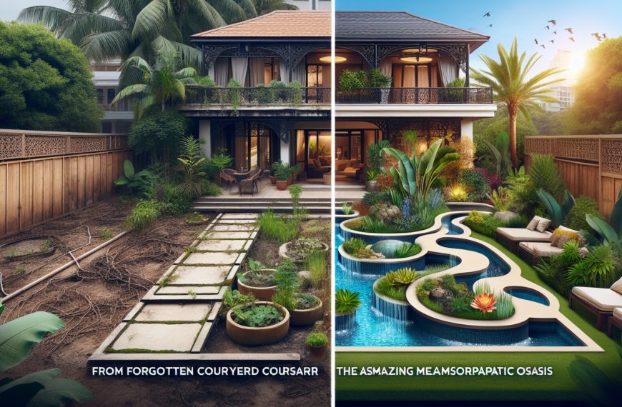 De Patio Olvidado a Oasis Elevado: La Asombrosa Metamorfosis del Jardín de Lujo