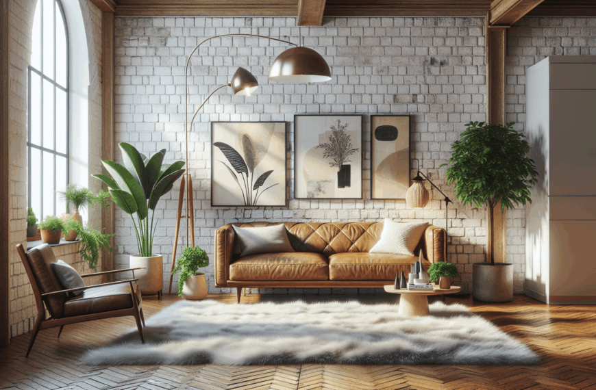 Encanto Retró Modernizado: Claves para un Salón Acogedor y Elegante