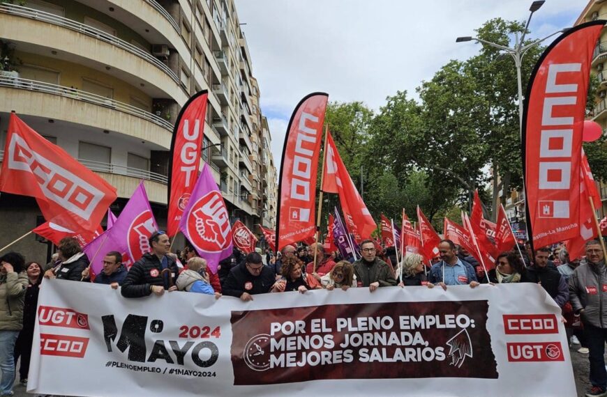 CCOO y UGT se manifiestan este jueves por el 1 de Mayo bajo el lema ‘Proteger lo conquistado, ganar futuro’