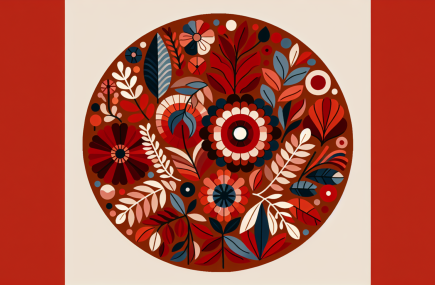 Armonía Cromática: Decoración con Tonos Terracota y Carmín para Resaltar el Rojo