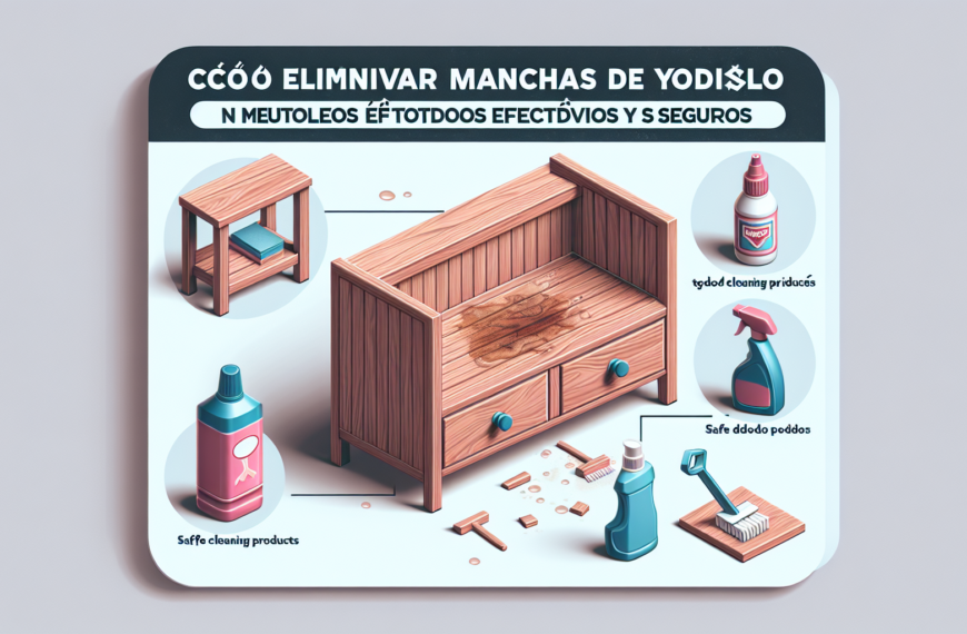 Cómo Eliminar Manchas de Yodo en Muebles: Métodos Efectivos y Seguros