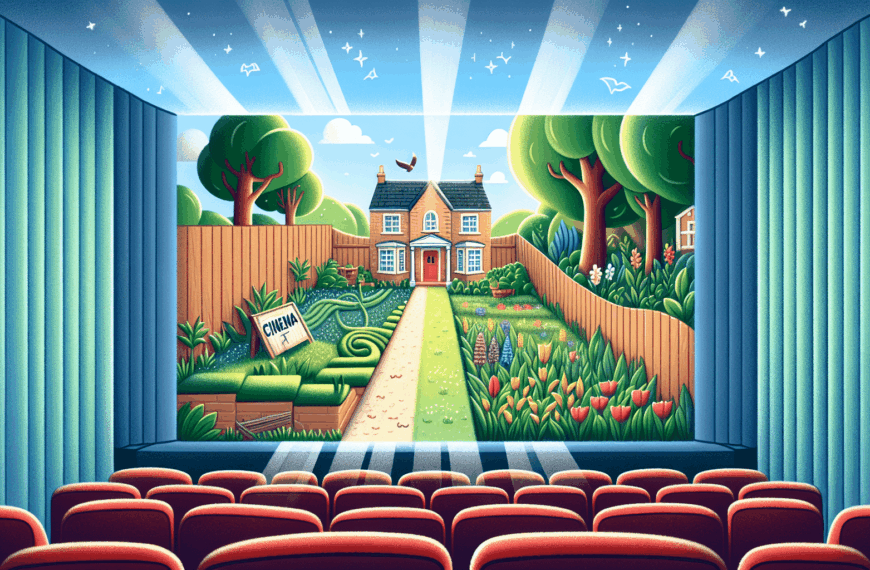 De Espacio Aburrido a Oasis Mágico: Transformación con Cine Elevado en el Jardín