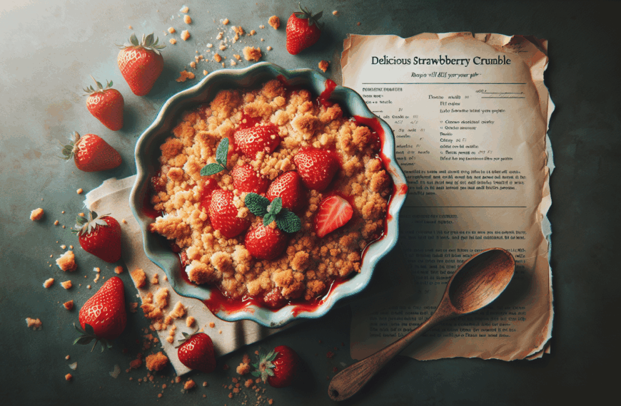 Delicia de Crumble de Fresas: La Receta que Encantará tu Paladar
