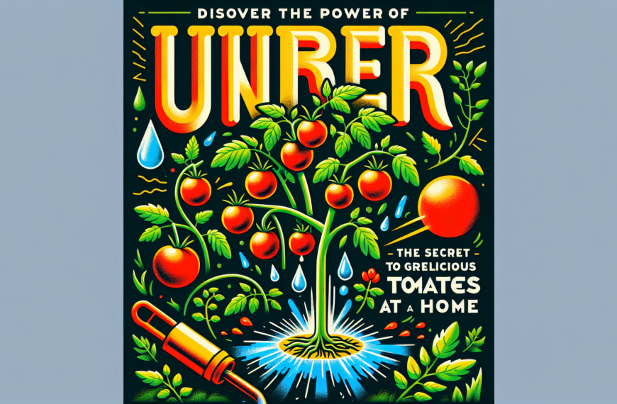Descubre el Poder de la Orina: El Secreto para Cultivar Tomates Deliciosos en Casa