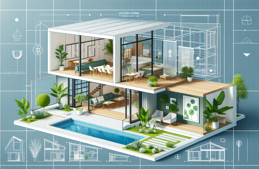 «Diseño Moderno: Planos de Casas Funcionales para una Vida Abierta»