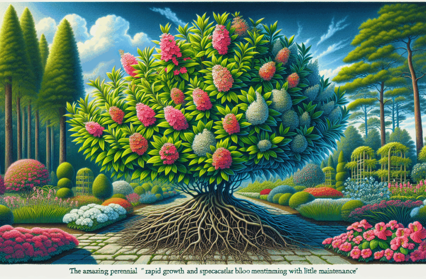 El Asombroso Arbusto Perenne: Crecimiento Rápido y Floración Espectacular con Poco Mantenimiento