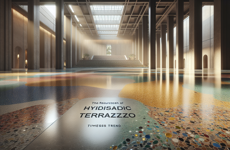 El Renacer del Terrazo Hidráulico: Una Tendencia Eterna en la Arquitectura Actual