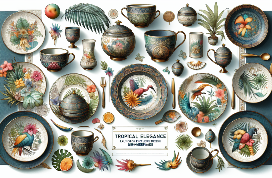 Descubre la Nueva Colección de Vajilla Exclusiva: Elegancia Tropical