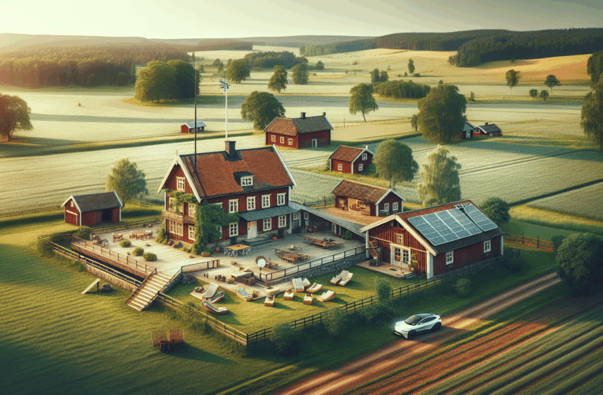 Histórica Granja Sueca: Un Refugio Rústico con Toques Modernos