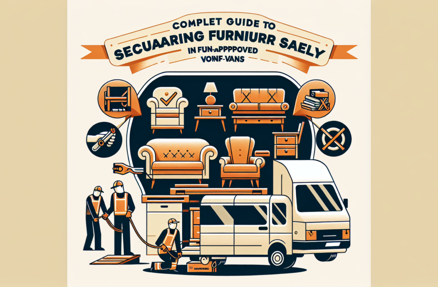 Guía Completa para Asegurar Muebles de Manera Segura en Furgonetas No Homologadas