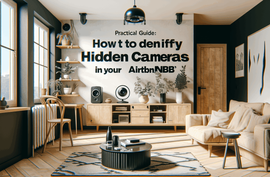 Guía Práctica: Cómo Identificar Cámaras Ocultas en tu Airbnb